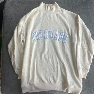 Aerie Colorado Turtleneck Oversized Sweatshirt (Size Small)